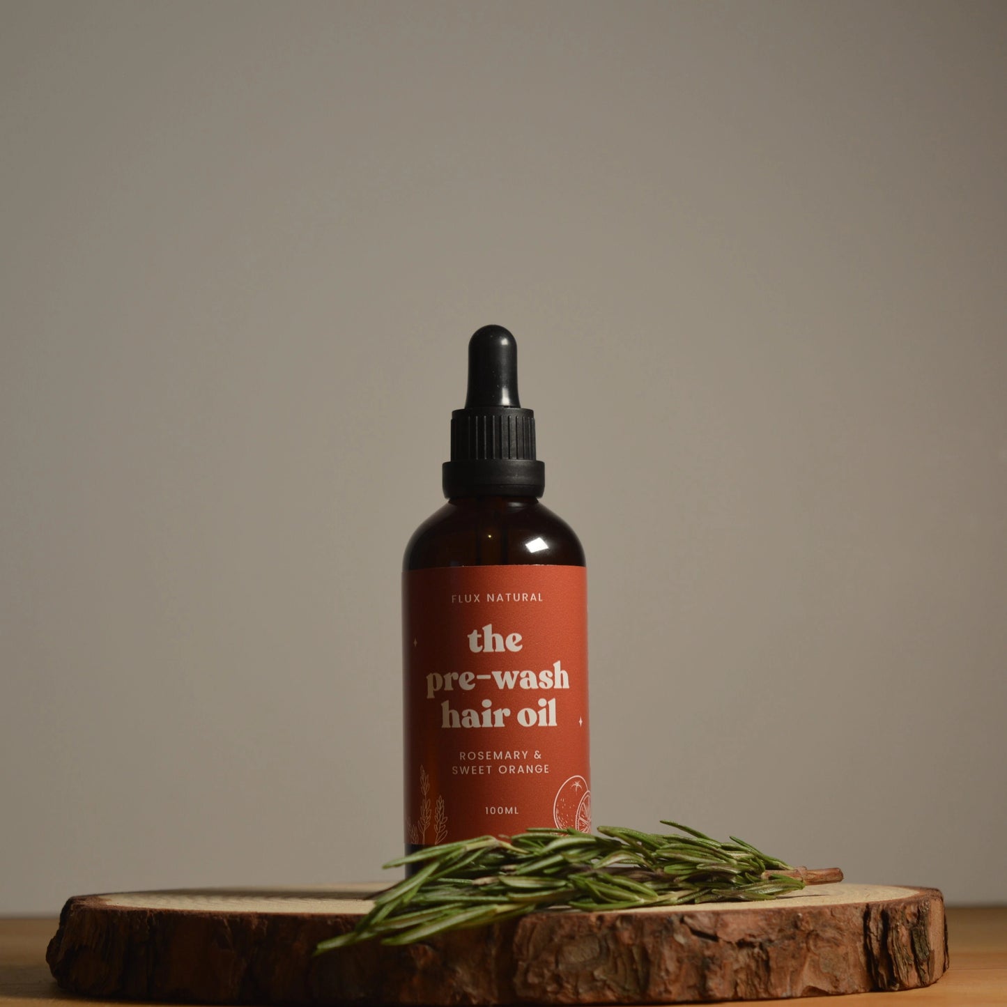 The Pre-Wash Hair Oil - Orange & Rosemary Infused Flux Natural