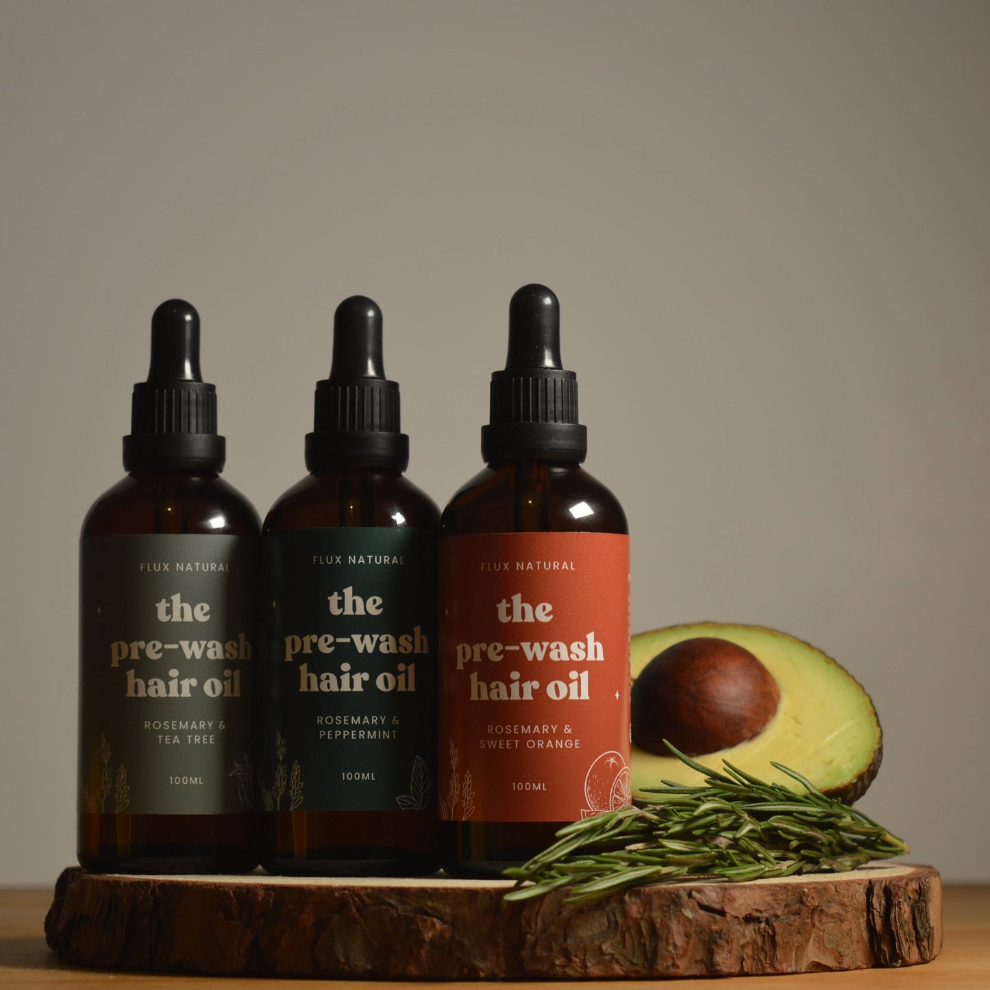 The Pre-Wash Hair Oil - Peppermint & Rosemary Infused Flux Natural