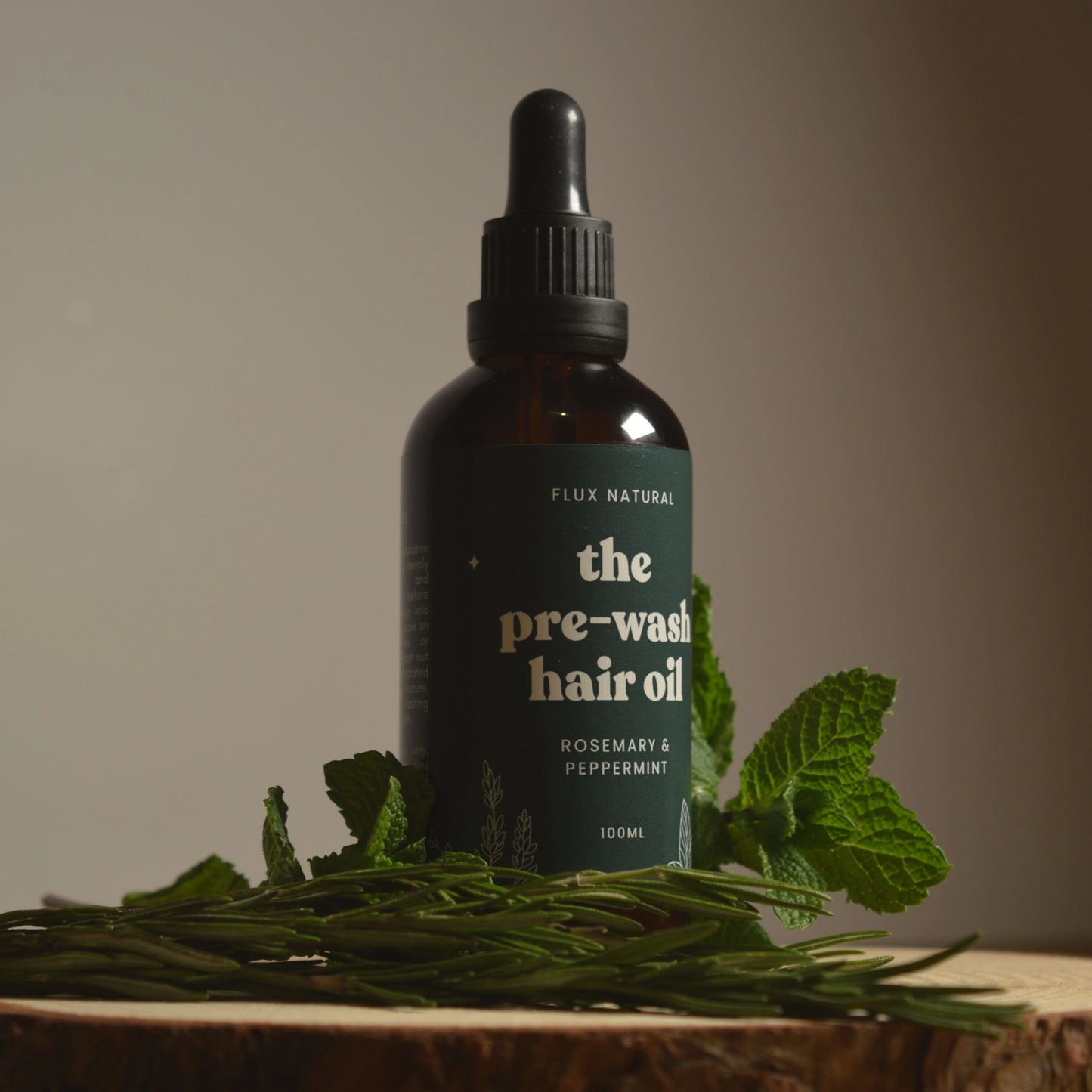 The Pre-Wash Hair Oil - Peppermint & Rosemary Infused Flux Natural