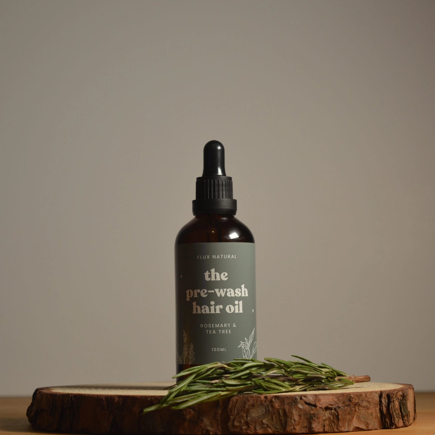 The Pre-Wash Hair Oil - Tea Tree & Rosemary Infused Flux Natural