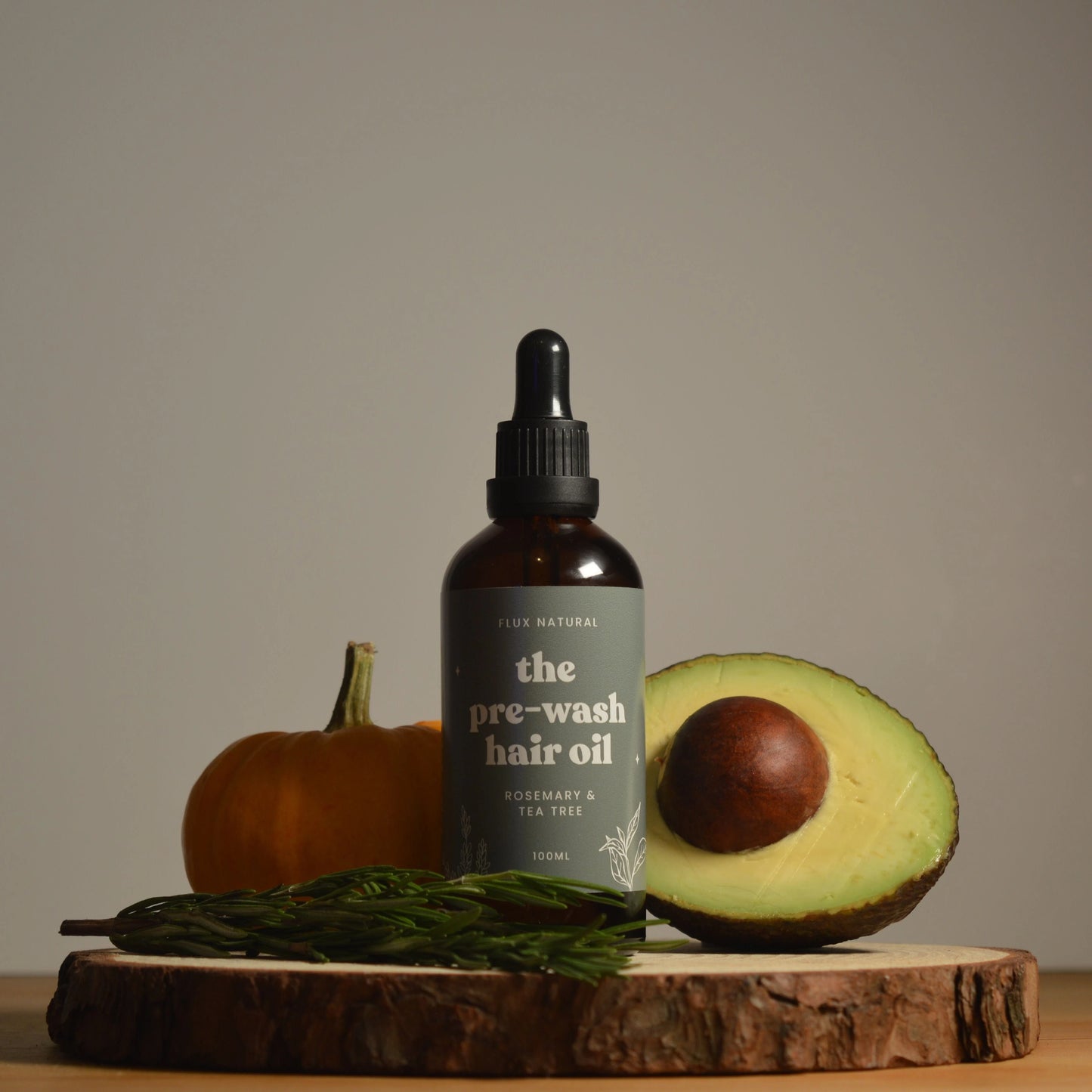The Pre-Wash Hair Oil - Tea Tree & Rosemary Infused Flux Natural