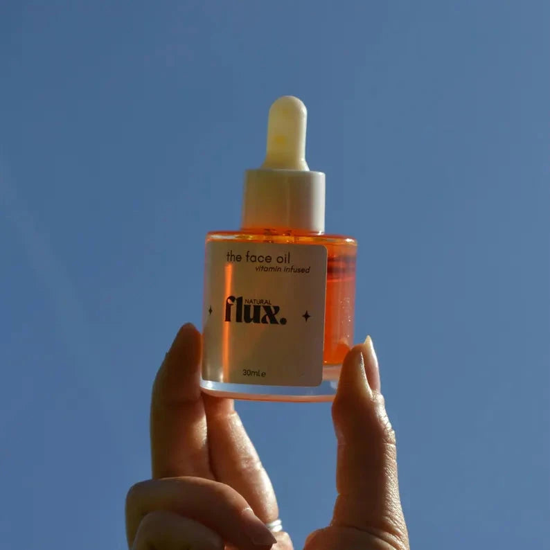 Natural Organic Face Oil with Rosehip & Sea Buckthorn Oil Face Oil FluxNatural 