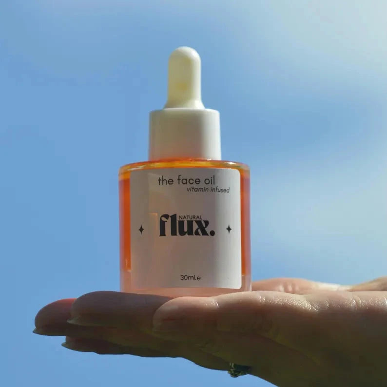 Natural Organic Face Oil with Rosehip & Sea Buckthorn Oil Face Oil FluxNatural 