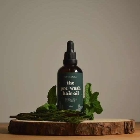 The Pre-Wash Hair Oil - Peppermint & Rosemary Infused Flux Natural 