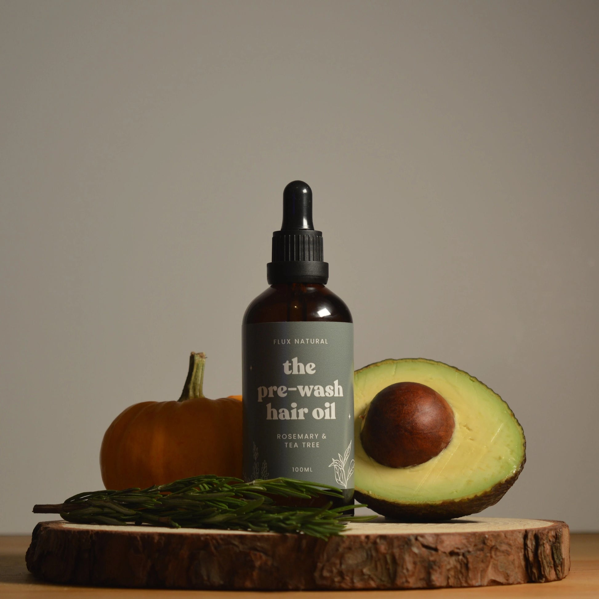 The Pre-Wash Hair Oil - Tea Tree & Rosemary Infused Flux Natural 